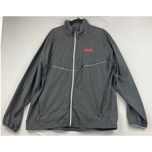Elevate Sport Windbreaker Jacket Mens 2XL Black Good Clean Harbors Full Zip Logo